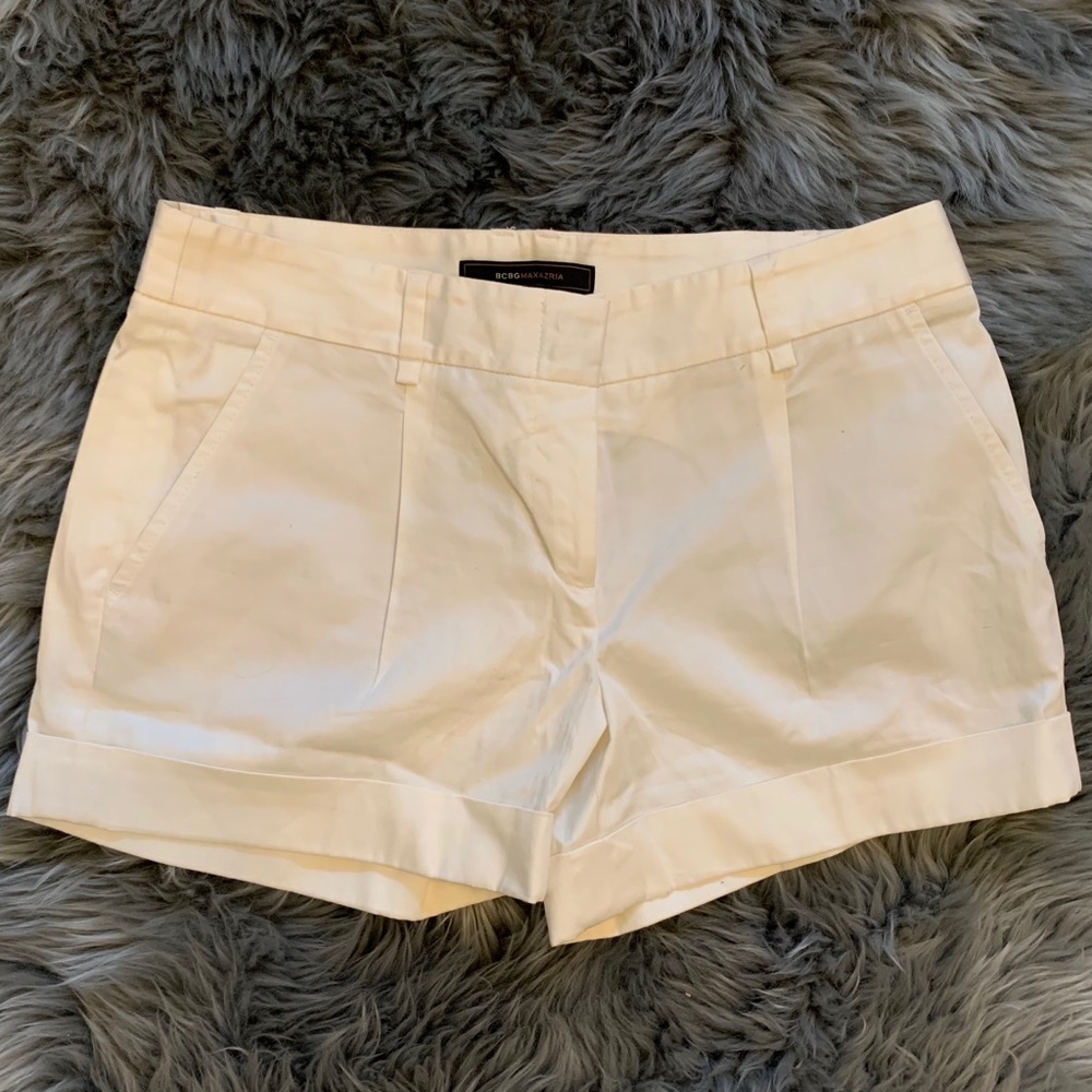 BCBG Maxazria white shorts